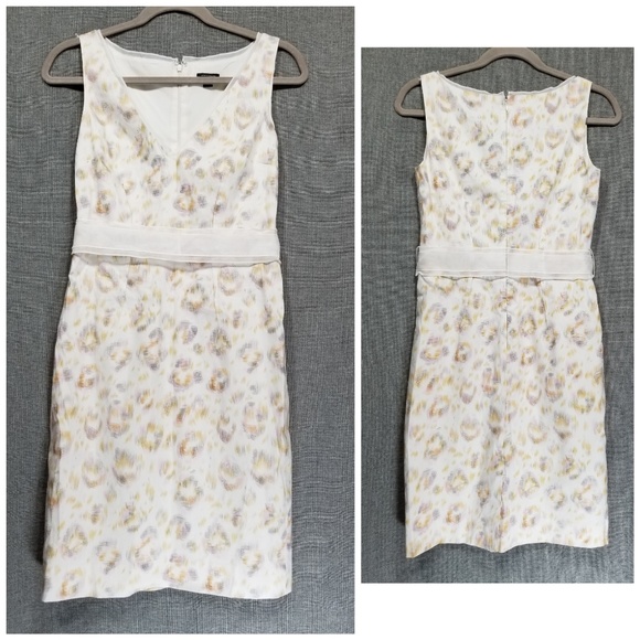 Ann Taylor Dresses & Skirts - Ann Taylor White Sheath Dress Linen Blend